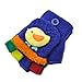 Moolecole Cute Winter Gloves Baby Boys Girls Gloves Toddler Children Kids Gloves Knitted Mitten Magic Gloves Chick Dark Blue