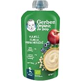 Gerber Organic Yulaflı Elma ve Yaban Mersini P&uuml;re 110g​
