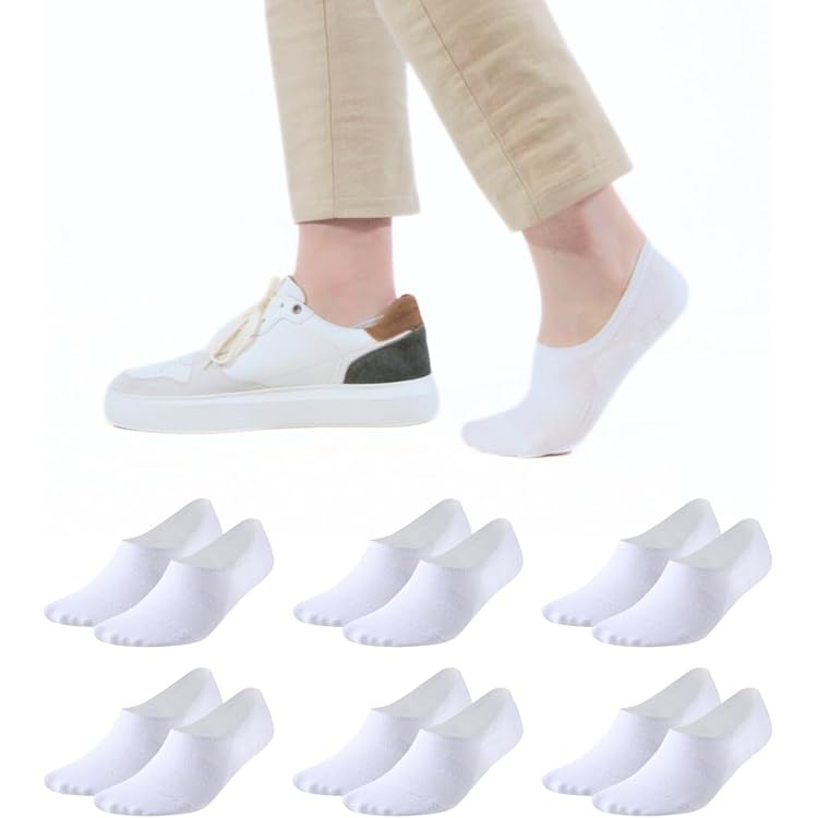 BSITSSS 5 Paires Chaussettes Invisibles Dentelle Femme, Elastique Ballerine, Respirantes Protege Pieds Avec Semelle Antidérapante En Silicone