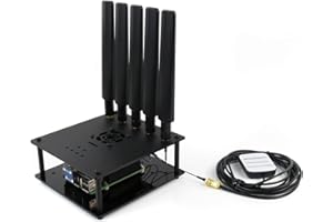 Waveshare SIM8200EA-M2 5G Hat with Antennas for Raspberry Pi5G/4G/3G Support Snapdragon X55 Onboard Multi Mode Multi Band Applicable For Regions with 5G Sub-6G Signal Coverage