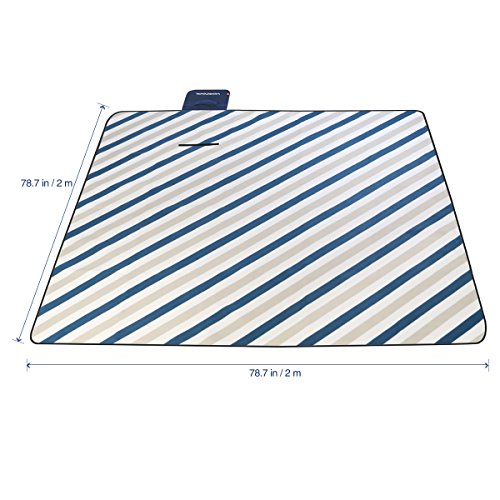 VORCOOL 200x200cm Picknickdecke Wasserdicht mit Tragegriff für Picknicks, Camping - 4