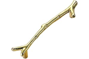 Liujiami Cabinet Cupboard Pulls Handle - 4/5pcs Branch Decorative Cabinet Knobs Drawer Wardrobe Door Handle Zinc Alloy Garden Retro Hotel Branch Handle