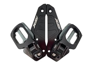 KTTUO per XADV 750 Pedane per Fuoristrada Conducente per X-ADV 750 XADV 750 2021 2022 2023 2024 Poggiapiedi posteriore pieghevole Poggiapiedi Pedane Kit carenatura Accessori (Nero-Titanio)