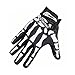 Eizur Radfahren Skelett Handschuhe Fahrradhandschuhe Radsport Handschuhe Warme Fahrrad Vollfingerhandschuhe Skidproof Winterhandschuhe für Fahrrad Motorrad Moto-Cross Größe M/L/XL