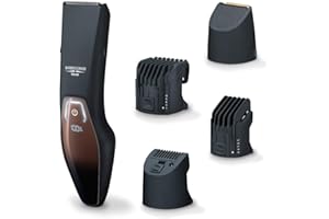 Beurer HR 4000 Cordless Beard Trimmer / styler Splash-proof , Battery Powered , LED display with 3 Years Warranty
