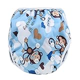 Sijueam Schwimmwindel Waschbar Mehrwegwindeln Baby Diapers Wasserdicht Windelhosen Unisex Einheitsgröße Einstellbar Badeshorts Leakproof Wassersport Bademode - 2