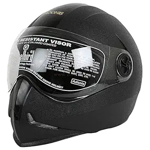 Steelbird Men's 5050 Adonis Helmet (Black, Large)