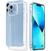 GGM GİYİM & AKSESUAR iPhone 13 Pro Max ile Uyumlu Şeffaf Silikon Şok Emici &Ouml;zellikli Full Kasa Koruma Sağlayan Şeffaf Kılıf