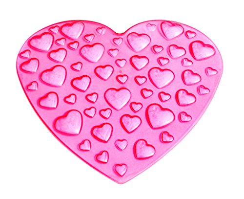 Outlook Design VALENTINO Rutschfeste Duschmatte, Rosa transparent