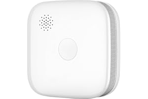 XINHAOSI Smoke Alarm for Home 10 Year Battery Smoke Detector Conforms to EN14604 Standard 85dB Standalone Fire Alarm with Test Button(White Square Smoke Alarms 1 pack)