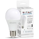 V-TAC VT-5117, Lampadina LED E27 14W A65 Compatibile con Google Home e Amazon Alexa Tramite App V-Tac Smart RGB e 3 in 1 Dimm