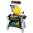 Theo Klein 8612 Bosch Junior Workbench 2+ I Including Helmet, Vice, Tools, Strips of Wood, Nails, Screws and Nuts I Dimensions: 49 cm x 29 cm x 71 cm I Toy for Children Aged 2 Years and up