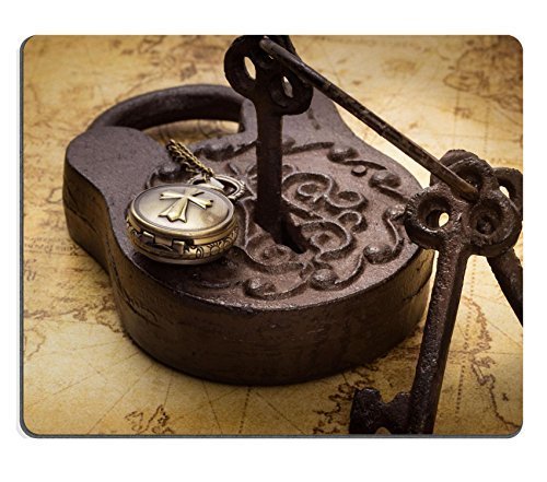 Alfombrillas Vintage Rusty Candado con llaves y pocketwatch en Antiguo Mapa Todav  a vida imagen 36850294  por MSD Alfombrilla Personalizada ordenador de sobremesa Gaming Mouse Pad