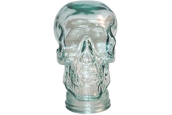 AMP3 Luxury Glass Skull Headphones Stand - Clear