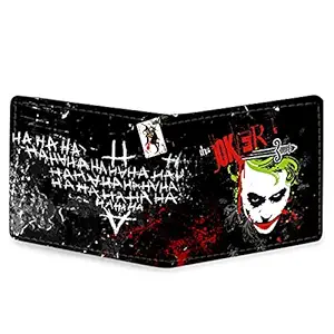 Kazy Canvas Wallet Card Holder Leather Wallet Digital Printed Stylish Trendy Wallet for Men and Boys Purse