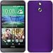 Produktbild PhoneNatic Case kompatibel mit HTC One E8 - Hülle lila gummiert Hard-case + 2 Schutzfolien