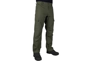 LA Police Gear Men's Urban Ops Tactical Cargo Pants - Elastic WB - YKK Zip - Black