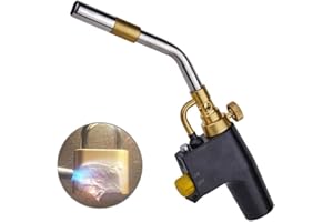 PANT Antorcha de Propano MAPP para Soldadura Fuerte de Fontanería - Piezoeléctrica, Utilizada para Soldar y Quitar Pintura - Excluye Cilindro de Gas
