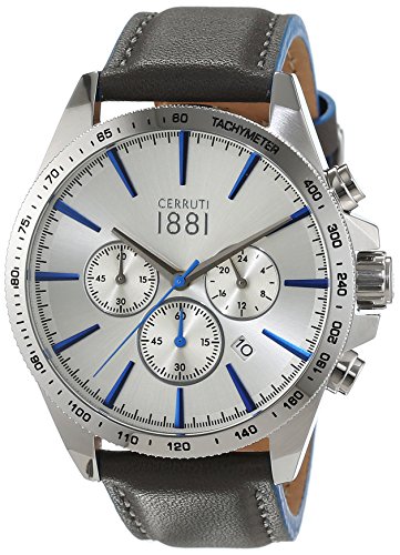 Cerruti 1881 Herren-Armbanduhr CONERO Analog Quarz Leder CRA126SN04GY Cerruti 1881 Herren-Armbanduhr CONERO Analog Quarz Leder CRA126SN04GY