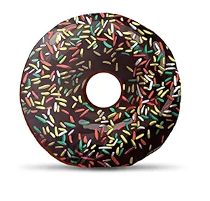 DreamVio Donut/Doughnut Cushion/Pillow | Velvet Fabric|Birthday Gifts | Soft Toys | Gift for Kids,Boys,Girls for Children, Plush Pillow | Size 14x14 inches Design41