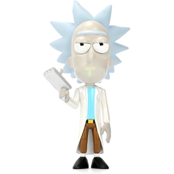 Portachiavi Rick And Morty A Forma Di Cuore - Gioiello In Acciaio E Lega Con Incisione - Regalo Per Fan Della Serie