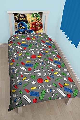 Lego Ninjago Bettwäsche 2 tlg. 80×80 + 135×200 cm 100 % Baumwolle – deutsche Standard Größe – - 2