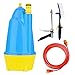 Produktbild Multifunktionale Hochdruck-Schaum-Wasserpistole Set Haus Garten Rasen Pet Car Wash Thicken Portable 12V 60W U-Boot + Bürste + Wasserpistole + Wasserpfeifen , blue , 15m water pipe
