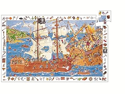 djeco les pirates puzzle 100 pcs