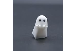 REDQIN ULTRAEQUIP Handwerker-Tastenkappen – Niedliche Geister-Harz-Tastenkappen, 1U ESC, maßgeschneidert, handgefertigter Tastenkappen-Ersatz für mechanische Tastatur (Hey-You Ghost, blickdicht)