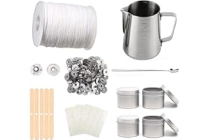 SHJOEE kit per creare candele DIY kit per fabbricazione candele set per candele kit per la fusione di cera per principianti Adulti Accessori per Fabbricazione Candele Strumento Artigianale per Candele
