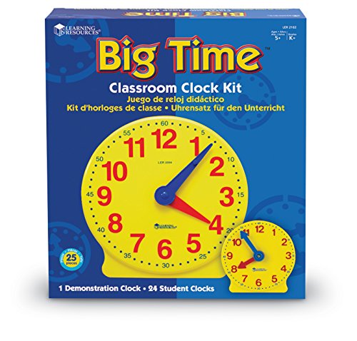 Learning Resources Big Time Classroom Clock Kit