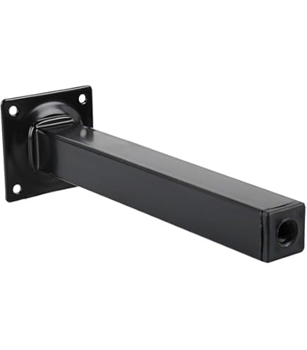 4 stuks meubelpoten, metaal, tafelpoten, verstelbaar, vierkant, instelbaar, zwart, aluminiumlegering, meubelpootbescherming, bank, bedpoten voor kasten, dragende beenaccessoires (25 cm
