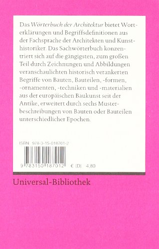 Wörterbuch der Architektur : Mit 129 Abbildungen