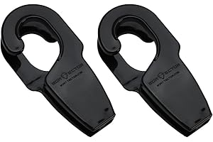 Extreme Max 3005.5014 BoatTector Bootsschienen-Fotter-Kleiderbügel, schwarz, 3,2 cm