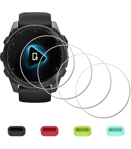 Pellicola Vetro Temperato Per Garmin Fenix 5X - Protezione Schermo 9H Anti-Graffio (3 Pezzi) - Foto 3