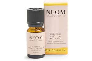 NEOM - Happiness Essential Oil Blend, 10ml | Neroli, Mimosa & Lemon | Scent to Make You Happy Range