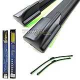 Premium Soft / Flat Scheibenwischer ohne sichtbaren Metallbügel. Hervorragende Wischleistung und hohe Lebensdauer. Kinderleichte Montage durch EASY-CLIP Technologie.