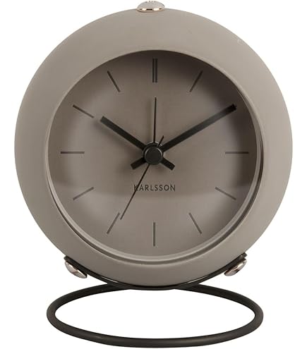 Karlsson - Orologio da tavolo, orologio, sveglia Tinge – acciaio – nero – 9 x P 3 cm – Design: Armando Breeveld