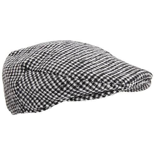 Textiles Universels Casquette Plate - Homme (M/L) (Noir/Blanc)
