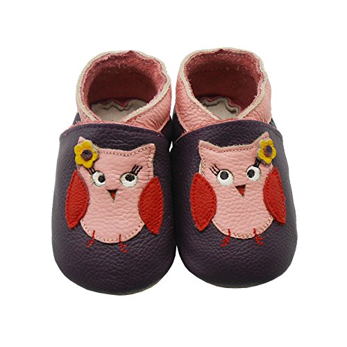 Sayoyo Owls WeichesLeder Lauflernschuhe Krabbelschuhe Babyschuhe - 3