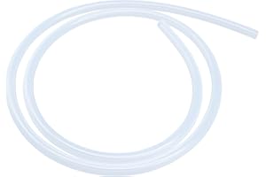 LAVMHAB Tuyau en silicone 4mm ID x 7mm OD 1,5 mètre de longueur, Tuyaux de qualité alimentaire Tuyau flexible Transparent Tubes d'eau et d'air pour la pompe de transfert