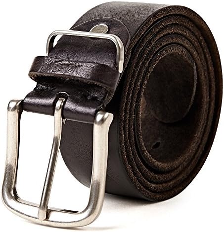 3ZHIYI Full Grain Leather Casual Belts for Men