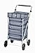 Produktbild Hoppa Einkaufs-Trolley, Tasche mit Kordelzug, 4 Räder Mehrfarbig navy 58 cm