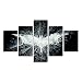 Produktbild YspgArt66 Print Wall Art, 5 Teilig Batman 's Sky Szene auf Leinwand Gemälde für Home Wohnzimmer Büro Trendig eingerichtet Dekoration Geschenk (ungerahmt)