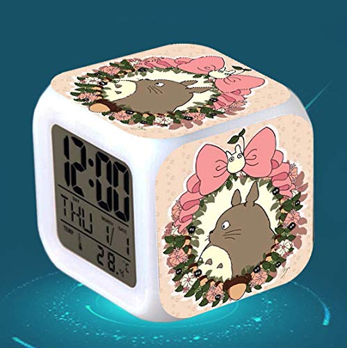 Preisvergleich Produktbild piaolinglifang store Persönlichkeit Kreative Multifunktionswecker Wecker Karte Chinchilla Wecker Palace Riding Junlong Katze LED Bunte Farbe Elektronische Geschenk Wecker