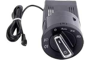 FLYDIDA 1C0941531 Scheinwerferschalter Automatischer Lichtschalter Lampenschalter Scheinwerfer Steuerschalter mit Lichtsensormodul Ersatz für 1997-2006 Golf IV Polo Lupo Passat New Beetle 3BD941531 3BD941531A