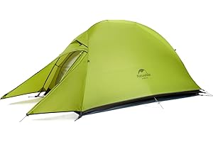 Naturehike Cloud Up 1 Person Silicone Waterproof Single Tent Lightweight Backpacking Tent with Footprint PU3000-4000mm Free Standing Ultralight Camping Hiking Backpack