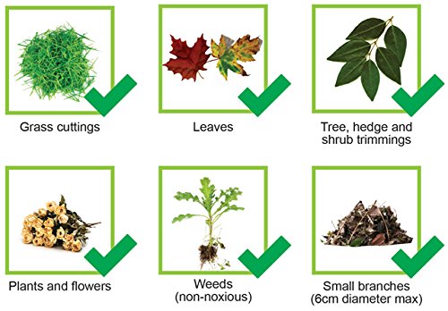 Gartenabfälle Bags Premium- und 3 wiederverwendbare Beutel mit Griffen, 272 Liter Fassungsvermögen Pro Tasche, strapazierfähig & Wasserfest Müll Säcke Best für Gras, Blätter, Bäume, Pflanzen, Blumen, Weed, Hecken und Büsche - 7