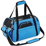 bolsa de transporte para cães e gatos DIMENSIÓN: tamaño M, 43x23x29 cm, tamaño L, 48x25x33 cm. 5 colores disponibles: morado, rosa, azul, negro, gris. Por favor, seleccione el artículo midiendo los tamaños de tamaño por favor. Esta bolsa es adecuada para gatos pequeños, perros pequeños, conejos, etc