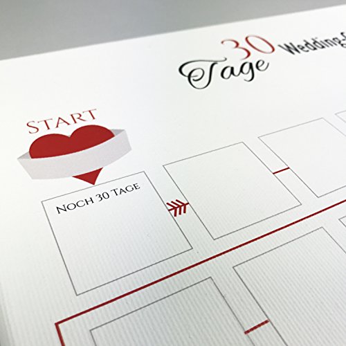 Countdown-Kalender für die Hochzeit – Wedding Countdown für das Brautpaar (30 Tage) - 2